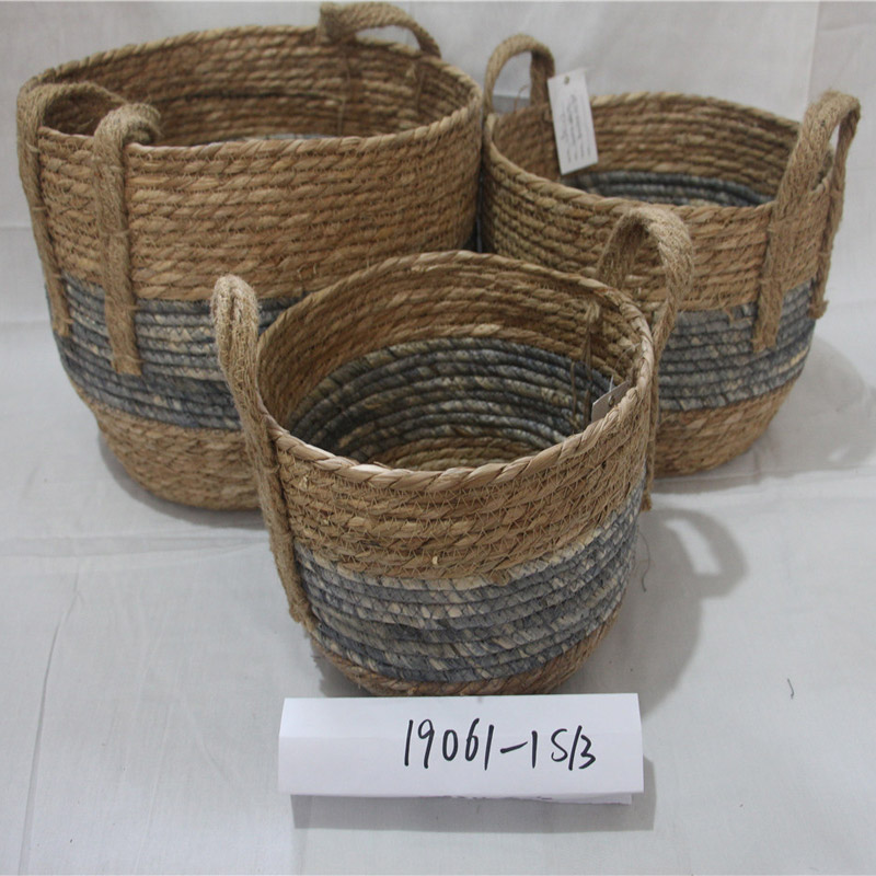 Classic Design Custom Color Small Plastic Rattan Basket Storage