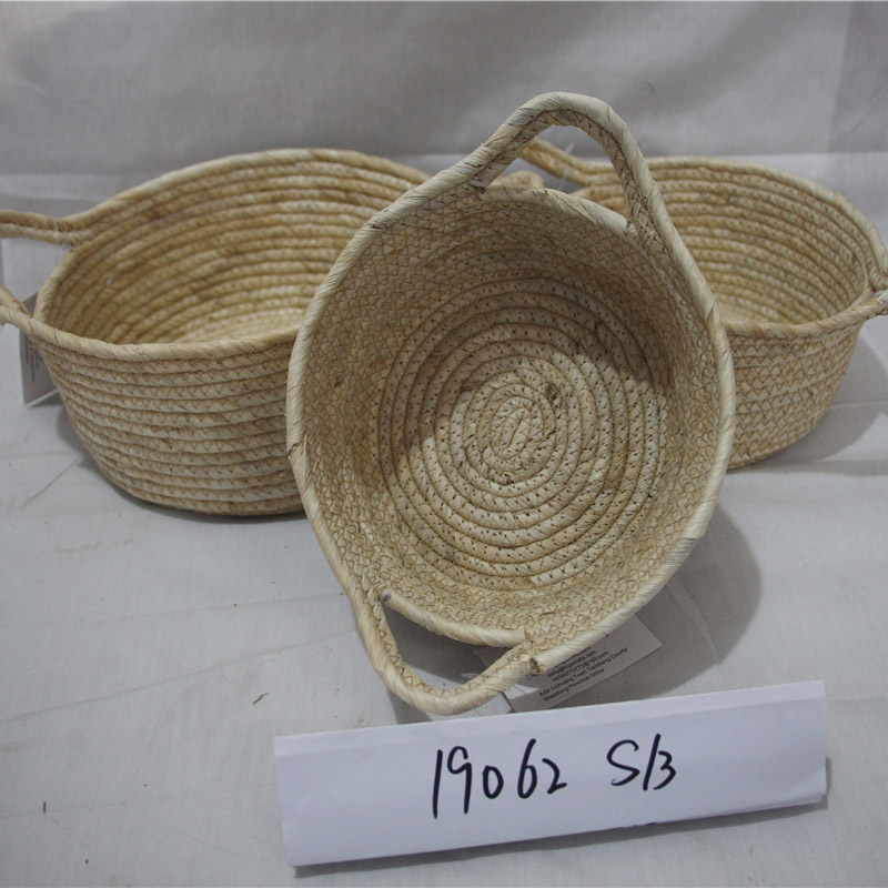 Environmental protection woven basket smooth and comfortable kitchen baskets storage